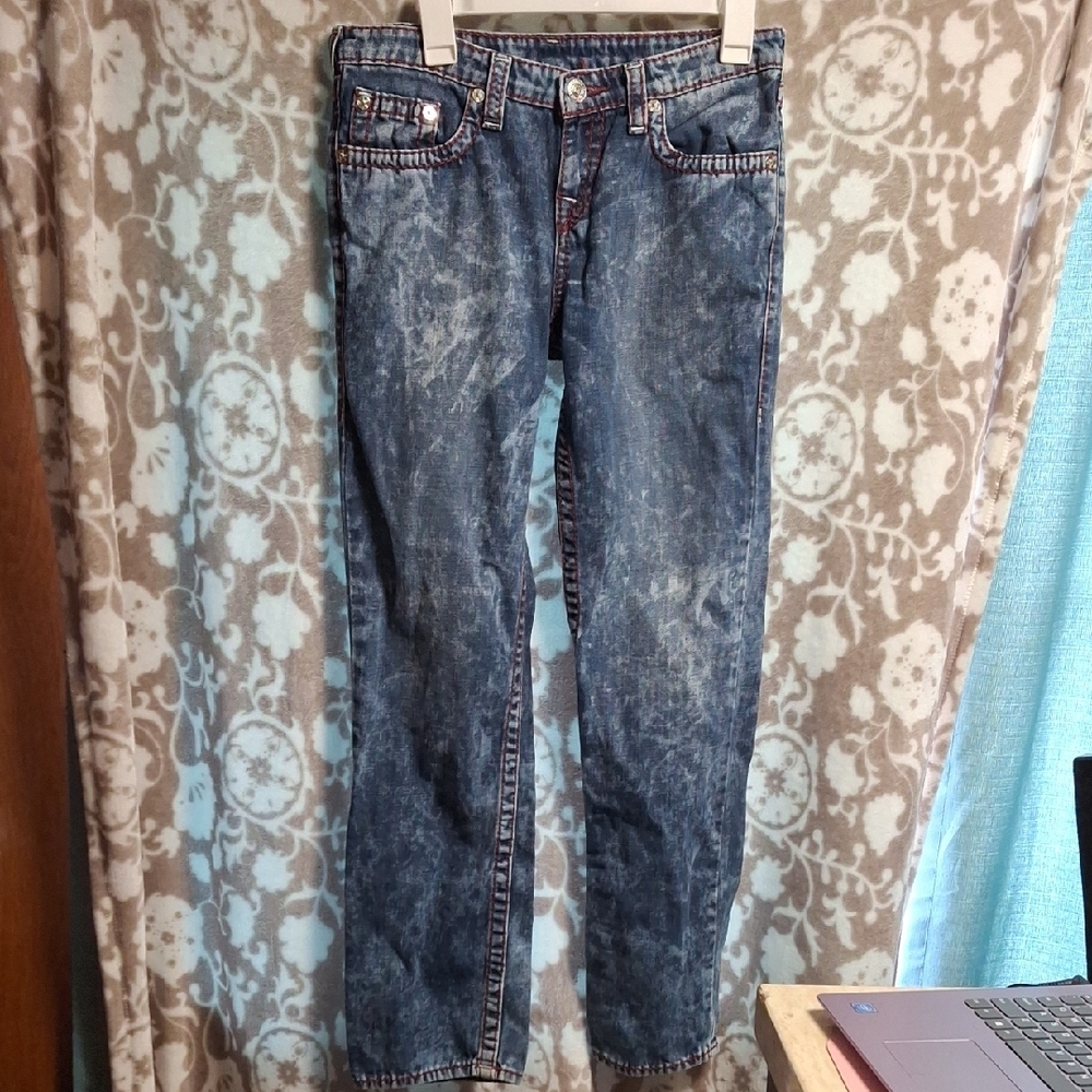 True Religion Blue Flare & Wide Leg Jeans